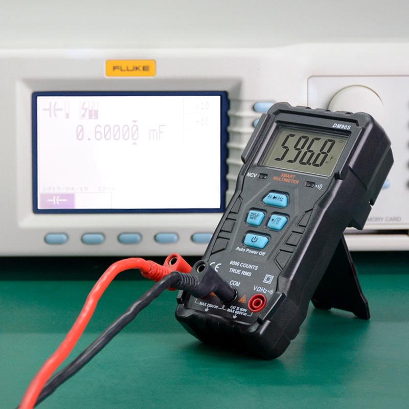 Digital Multimeter 6000 Counts NCV Function AC/for DC Voltage Resistance Meter Tester Capacitance Diodes Data Hold Funct