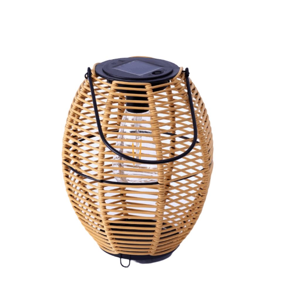 With Handle Yard Lantern Landscape Weave Wind Lamp Chinese Style Solar  Imitation  Lantern  Outdoor