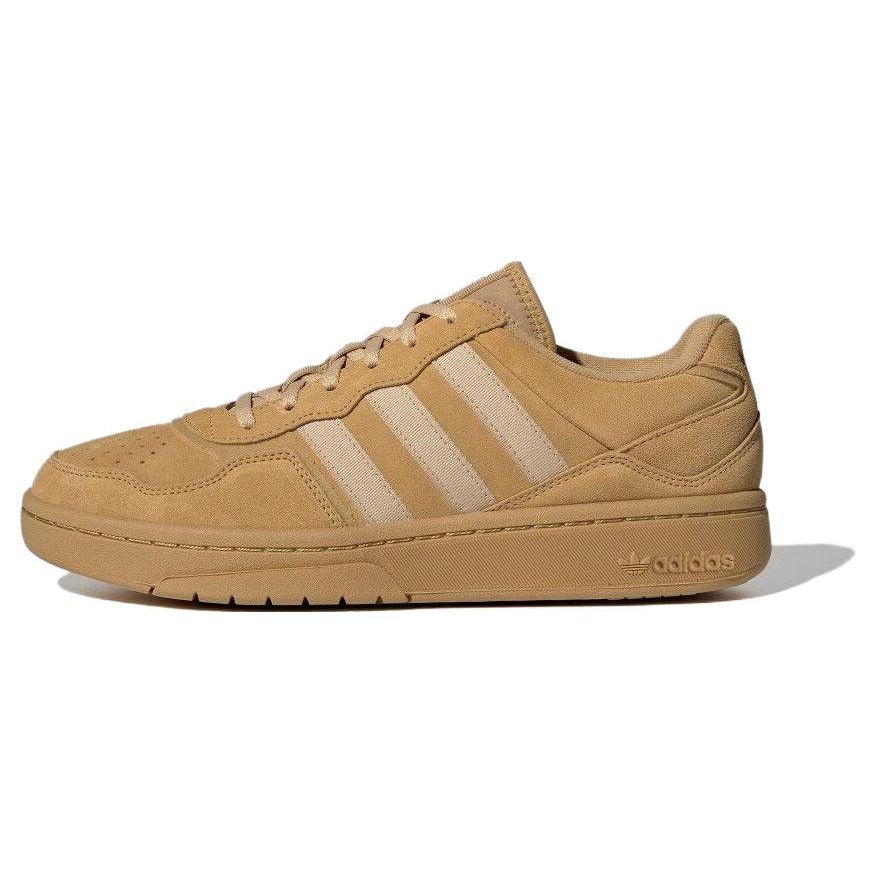 Adidas Originals Courtic Non-Slip Comfortable Durable Low-Top Skate Shoes Unisex Sneakers Mustard-Yellow ID6070