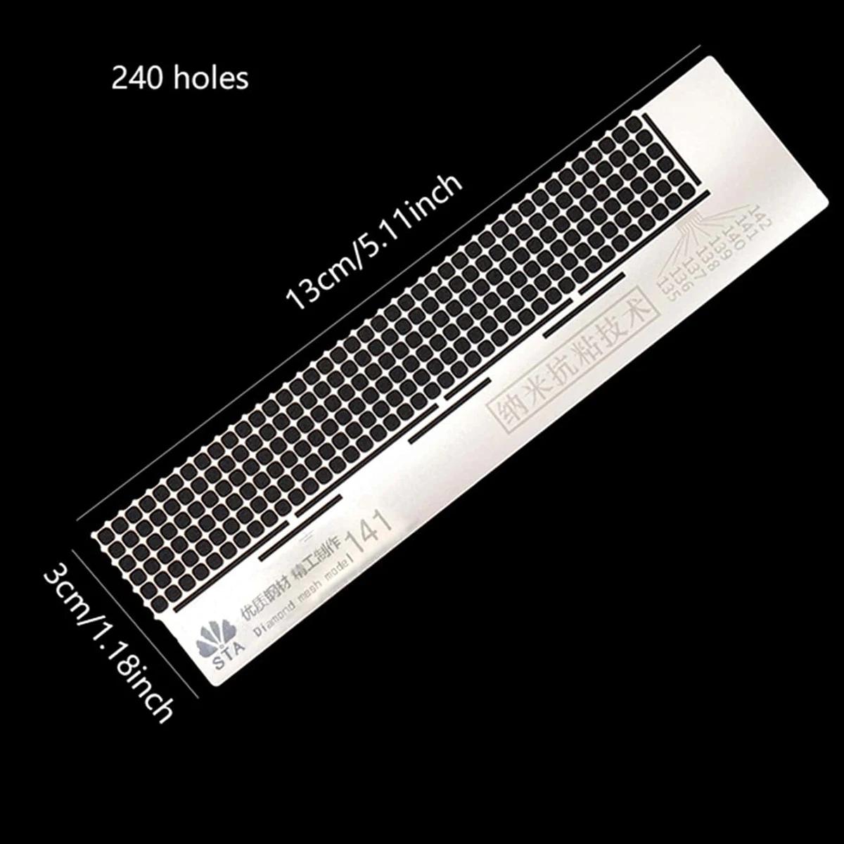 

1/2pcs-Stainless Steel Diamond Craft Tools Net Ruler - Precise Measuring Tool for Diamond Drawing - Ideal DIY Mold for Crafting