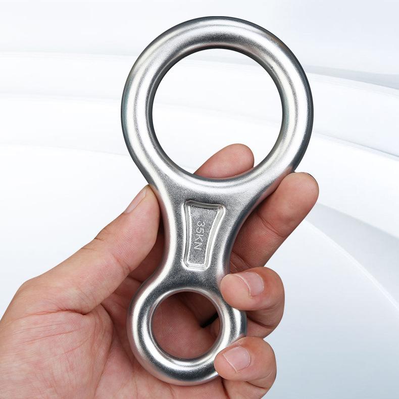 Figure Eight Ring Descender for Outdoor Climbing & Rappelling