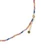Collier Luxenter en argent 925 et finition on or 18 carats avec cristaux multicolores - Linshu