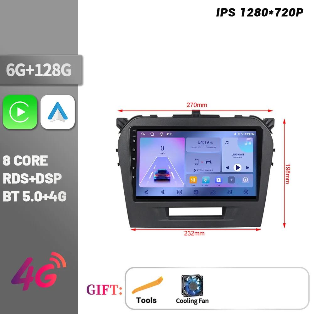Android Bluetooth Wireless CarPlay For Suzuki Vitara 2014-2018 Car Radio Multimedia Navigation Touch Screen Stereo Head Unit