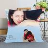 45x45cm Crash Landing On You Hyun Bin Pillowcase Bedroom Home Decorative Pillow Cover Square Zipper Pillow Cases Satin Fabric