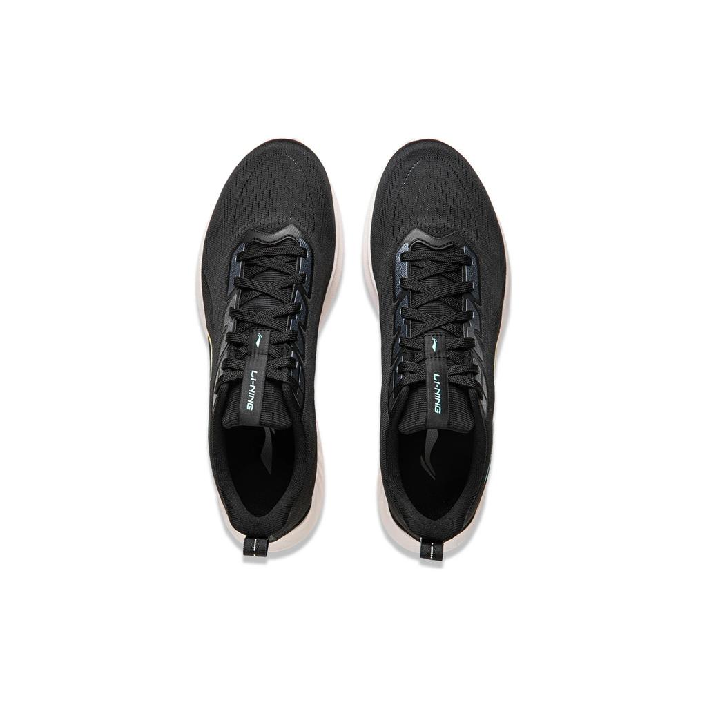 Li Ning Qingyi Cushioning Slip Resistant Abrasion Resistant Lightweight Low Top Running Shoes Men's Black ARSU015-2