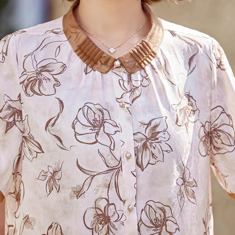 Pastel Mother's Summer Floral Print Two-Piece Set