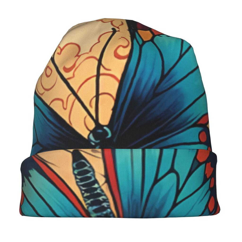 Butterfly Classic Knit Hat for Adults Available in Versatile Tones Ideal for Subtle Styling During Cool Days Or Relaxed Seasons