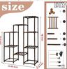 INS Antiseptic Wood Plant Stand: Movable Flower & Succulent Rack for Indoor/Outdoor Use