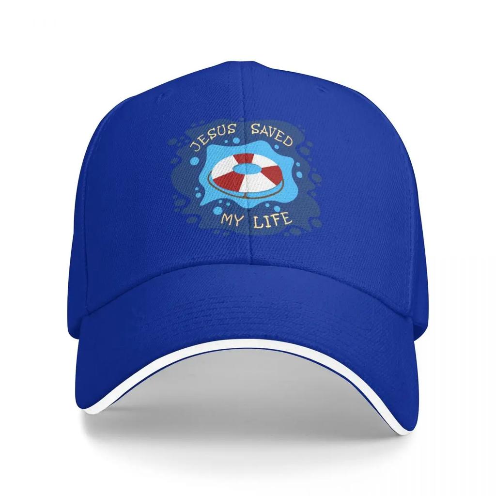 Jesus Saved My Life Baseball Cap hiking hat Beach Bag Fishing cap Big Size Hat Womens Visor Mens
