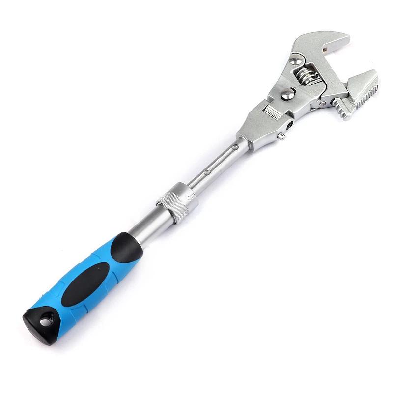 Ráčnový nastavitelný 10palcový klíč 5 v 1 momentový klíč 180stupňová skládací kývací hlava ráčnový klíč domácí opravné nářadí