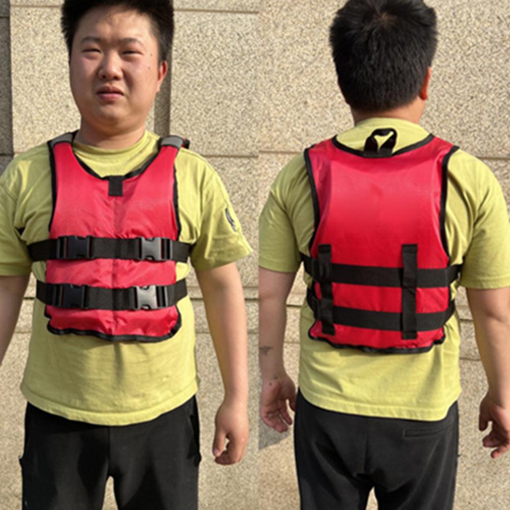 Swimming Rescue Life Jacket Adjustable Emergency Rescue Life Jacket Waterproof for Kayaking Boating Surfing Drifting Safety