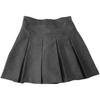 Fitted Short Skirt High-waisted Skirt Grey Wool Skirt for Women Autumn Winter Petite Casual All-match Versatile Pleated Skirt A-line