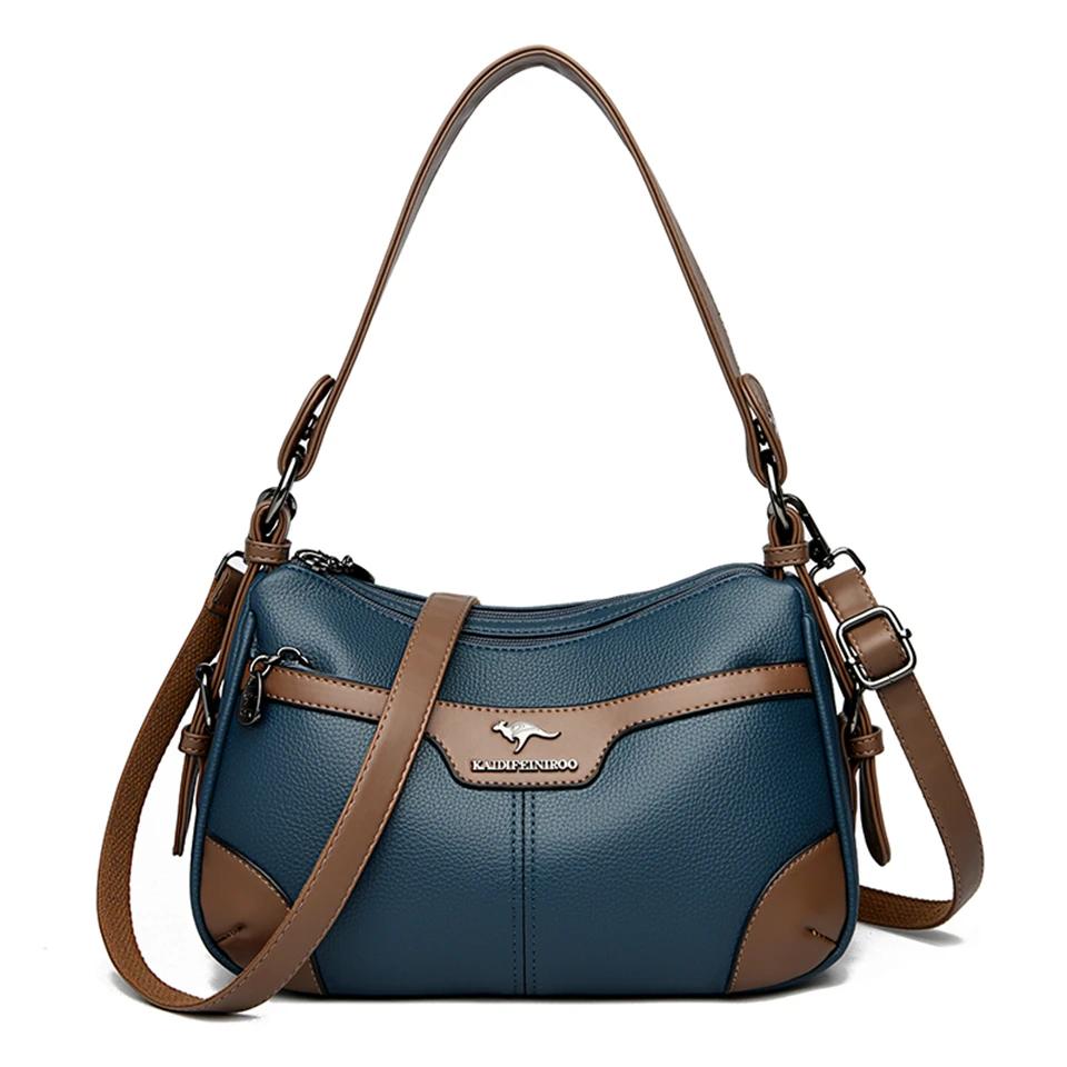 High Quality Soft Faux Pu Leather Shoulder Bags for Women Fashion Ladies Messenger Crossbody Bag Luxury Designer Brand Handbag