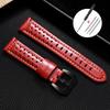 Vintage Handmade Watch Straps 20mm 22mm 18mm 24mm Leather Strap Brown Breathable Porous Sports Watchband for Panerai Bracelet