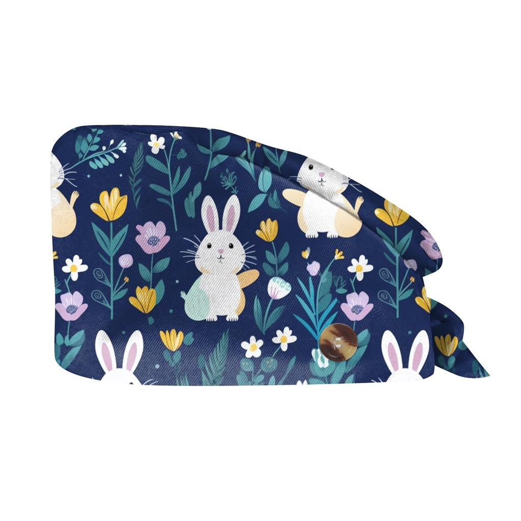 Fashionable Print Work Cap, Casual Women's Ponytail Cap, Wash Cap, Baotou Cap