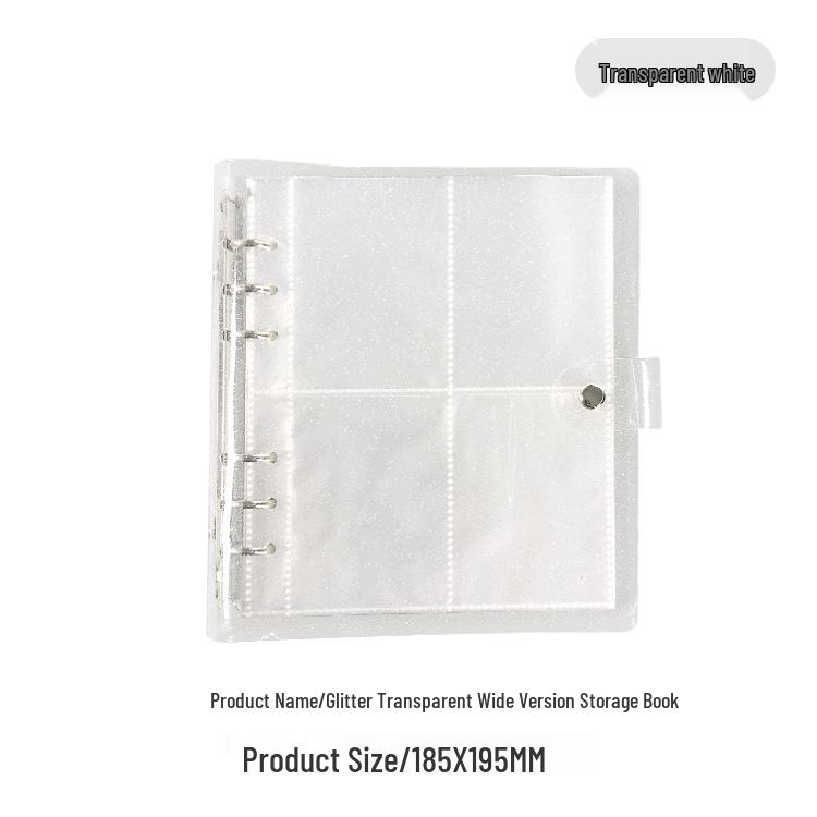 3-5 Inch Large Capacity Transparent Card and Photo Album for Tickets and Polaroids