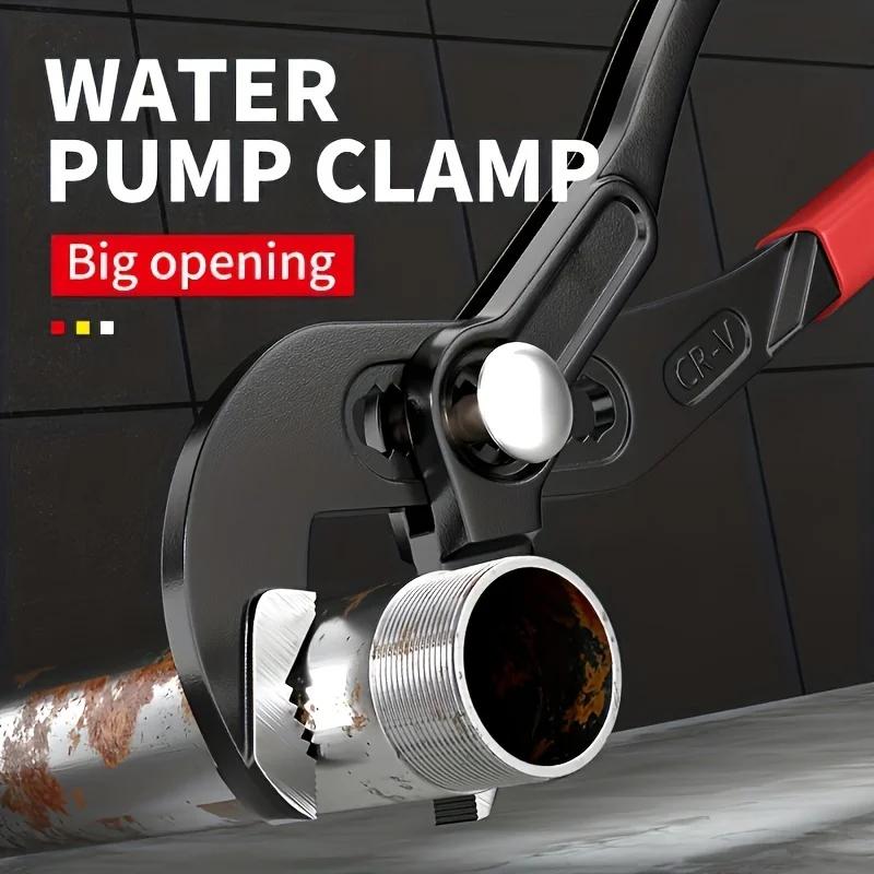 Water Pump Pliers Quick-Release Plumbing Pliers Pipe Wrench Adjustable Water Pipe Clamp Pliers Household Hand Tools