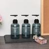 3 stuks 500 ml Herbruikbare Shampoo Conditioner Douchegel Dispenser Bedrukte Letters Badkamer Zeepfles Dispenser Douche Pompfles