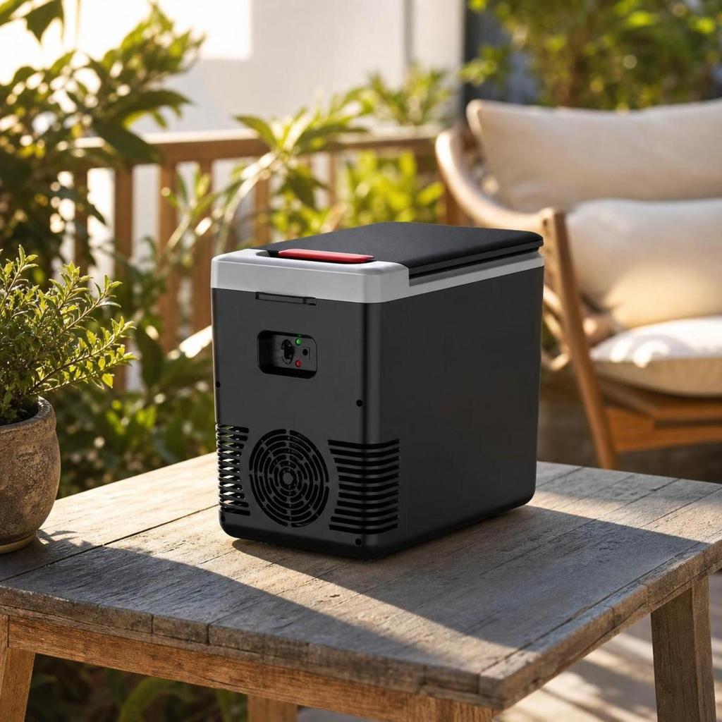 Double Power Portable Chiller and Warmer | Compact 10 L Capacity, Car Fridge, Refrigerator, for