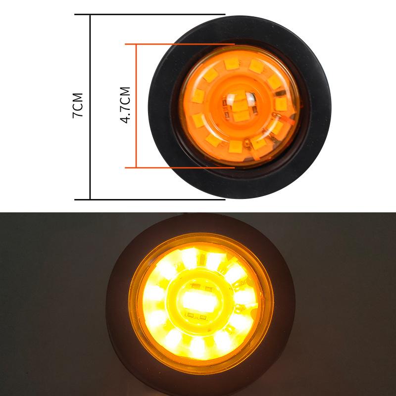 12V 24V LED Truck Side Marker Light Waterproof Clearance Indicator Exterior Lighting for Trailer Van Lorry Cargo Safety