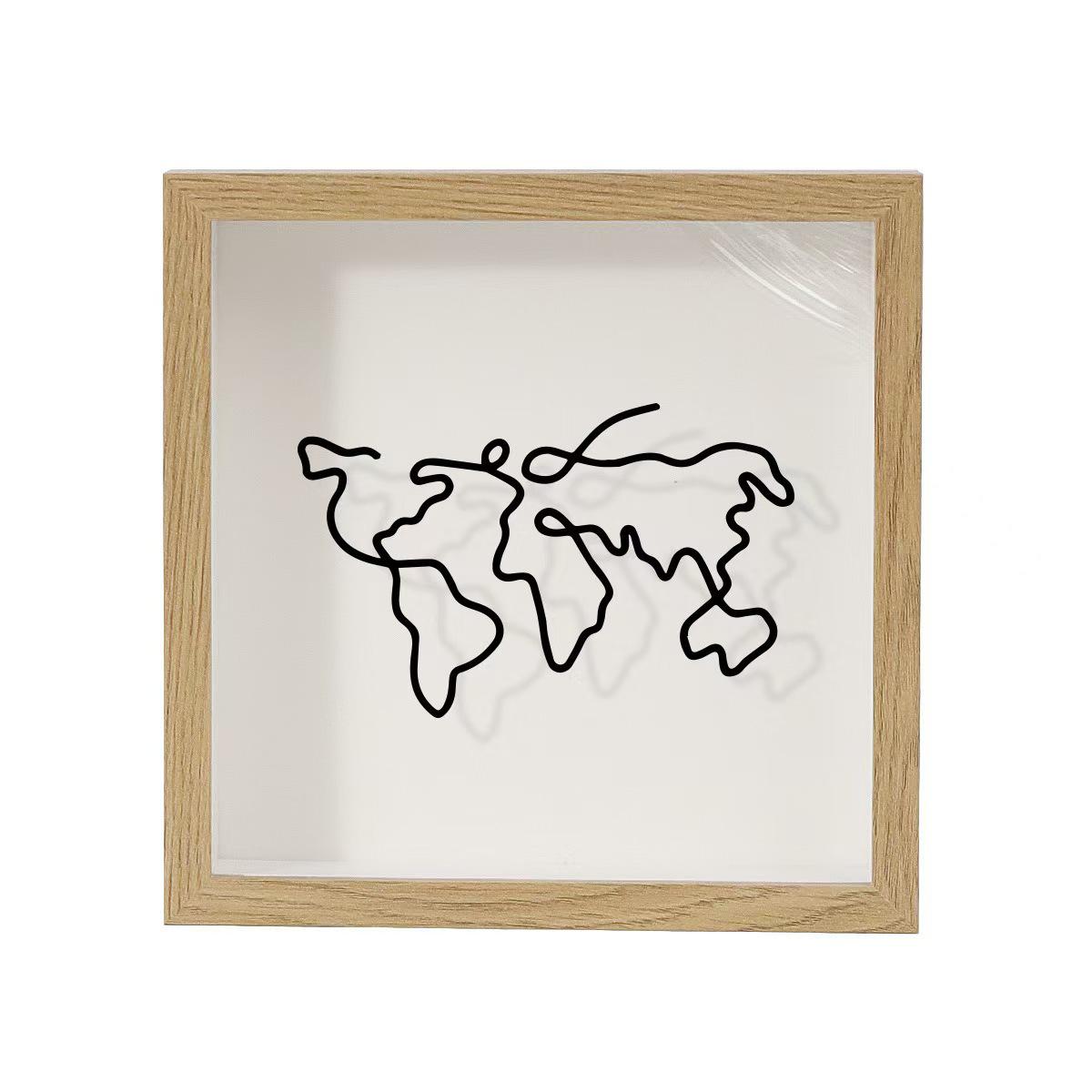 

Memory Frame & Ticket Storage Box: Travel, Concert, Plane Tickets, Photos, Piggy Bank, Maps 15*15