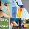 Mini Blender for Milkshakes and Smoothies, USB Rechargeable 6-Blade Fruit Juice Cup, Portable Mixer for Kitchen, Travel, Outdoor and Sports