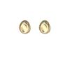 New Golden Bean Mosquito Coil Disc Ear Clips Premium French Earrings Women's Niche Design Delicate Earrings No Ears Pierced