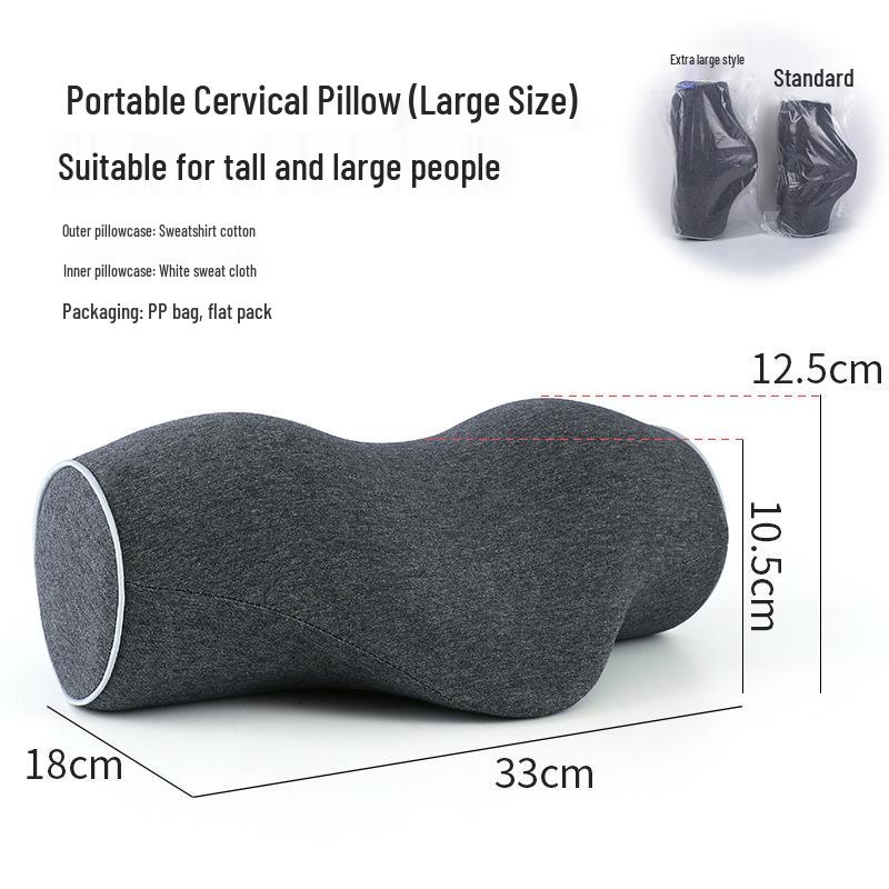 Cervical Traction Neck Massage Pillow with Memory Foam and Hot Compress