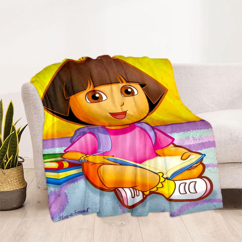 Dora Explorer Blanket Ultra-Soft Suitable for Picnics Livingroom Seaside Four Seasons Multipurpose Warmthful Decor Gifts For Family Or Friends