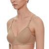 Clovia Women' Cotton Rich Solid Padded Full Cup Wire Free TShirt Bra (BR1 9P2 Skin 8B)