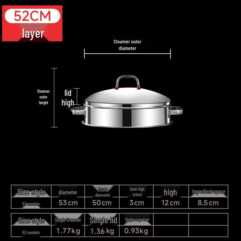 Xihuo Stainless Steel Commercial Steamer
