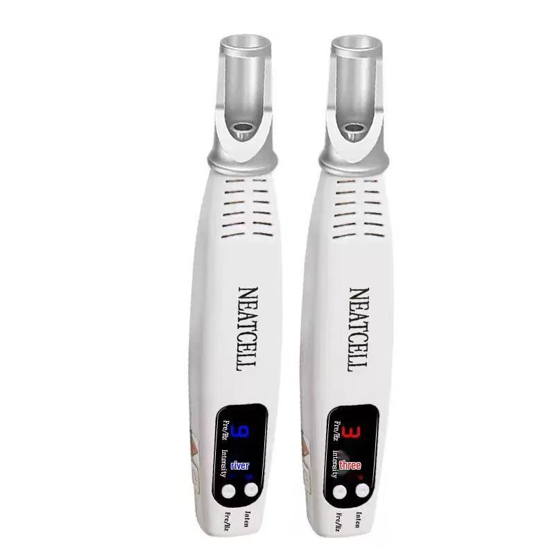 Portable Picosecond Laser Pen for Mole and Freckle Removal with Red and Blue Light