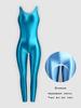 Body da Fitness Scintillante da Donna con Canotta e Leggings 9/10