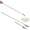 Extendable Fork,8.7 to 25.4 Inch Expandable fork prank,Expandable Telescopic BBQ Fork, Stainless Steel, Extendable Handle,Long Dinner Fruit Dessert