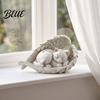 Resin Angel Wing Decor Pet Memorial Statue with Wings Dog/Cat Durable Statues Sculpture Weather Resistant Commemorative Ornament for Outdoor