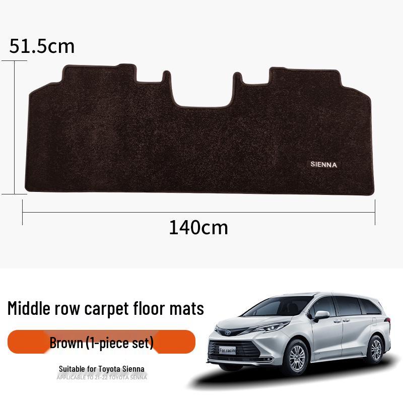 Toyota Sienna Middle Row Starry Sky Carpet Floor Mats for Gravia Decoration