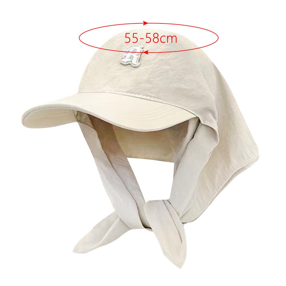 Quick Drying Headscarf Caps UV Neck Protection Peaked Cap Sun Hat for Women Spring and Summer