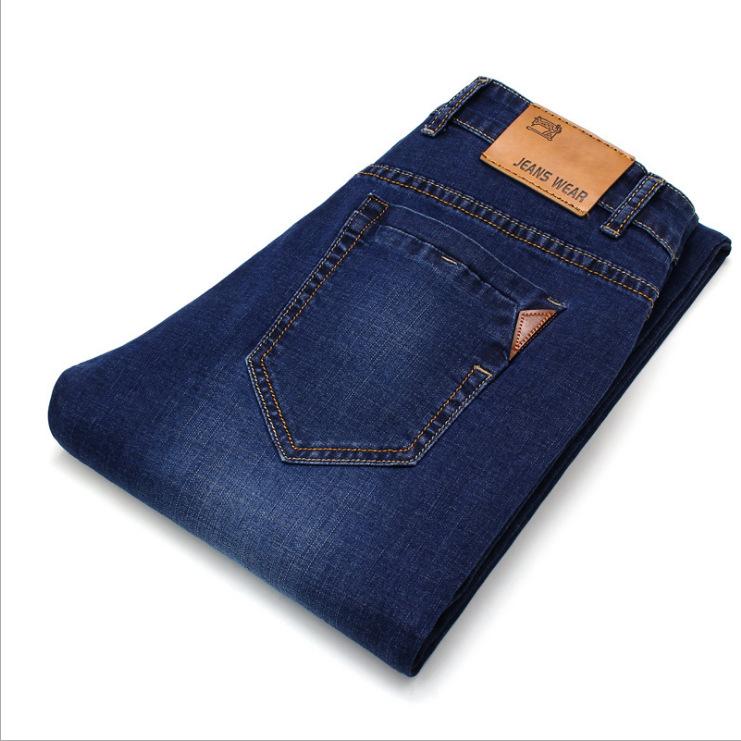 2024 Spring And Autumn New Versatile Men'S Jeans Straight Tube Loose Trendy Brand Business Slimming Trendy Pants