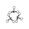 Stainless Steel Splitter Fishing Swivel Rolling Solid Ring Fishing Line Connector Swivel Ring