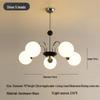 French Cream Bauhaus Chandelier: Retro Light for Living Room & Bedroom