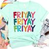 Friyay T Shirt Teacher Back To School For Appreciation Happy Friday Vintage Stylish Unisex Stretched Slightly Breathable