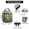 Butterfly Stands On Flowers Oil Insulated Lunch Bag for Women Office Cooler Thermal Food Box Tote Portable Lunch Boxes Container