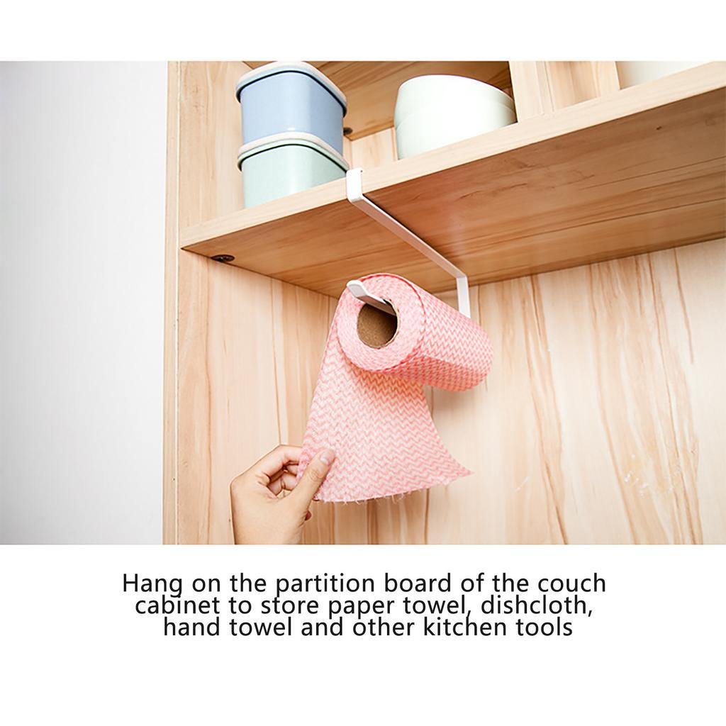 Under Cabinet Paper Towel Holder Roll Paper Towel Rack Stainless Metal Organizer
