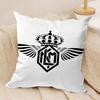 Netherlands Klm R-Royal Dutch Airline Cushion Cover Silky Short Plush Invisible Zipper Dustproof Sofa Pillow Case For Home Decor