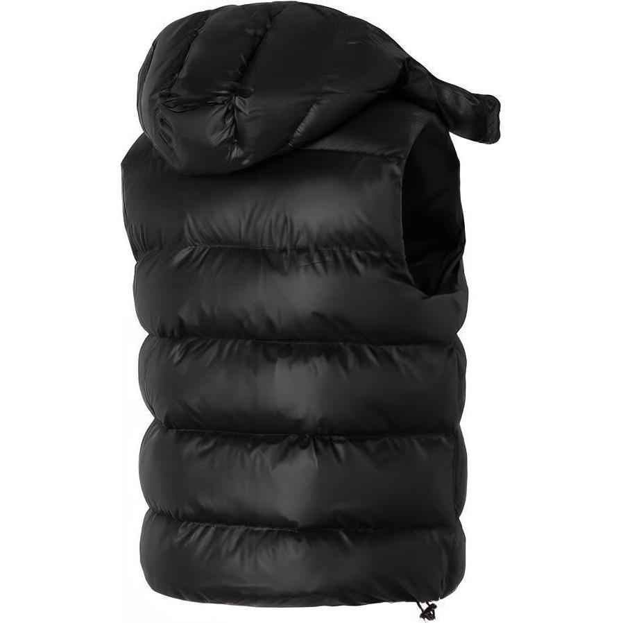 Nike Gilet sans manches coupe-vent à capuche à imprimé alphabet pour homme Vêtement d'extérieur Noir FD6428-010