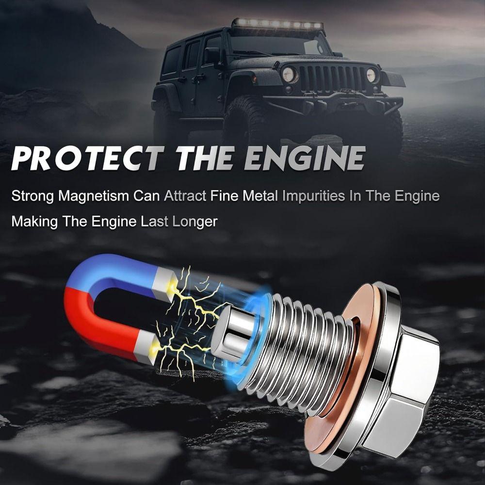 M12 M14 M16 M18 M20 Magnetic Oil Pan Plug Oil Drain Sump Nut Motorcycle Maintenance