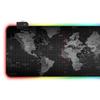 RGB Luminous Gaming Mouse Pad - Large, Thick, LED Rubber Desk Mat with Lock Edge Pattern