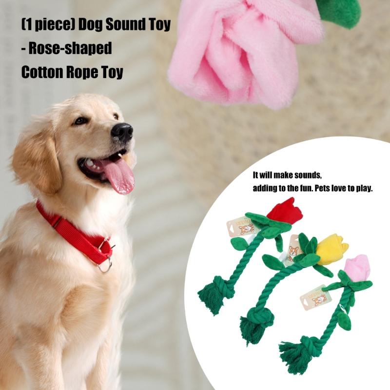 Peluche Rosa Giocattolo per Animali Giocattolo da Masticare e Pulire i Denti per Cuccioli Dentizione Pulizia dei Denti Cane Rosa Masticare Rosa Giocattolo Dentizione