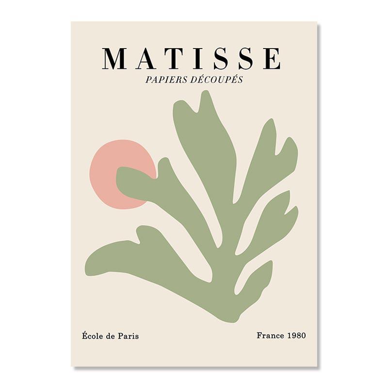 Henri Matisse Abstraktný koralový kvet Les Muses Nordic Plagáty a obrazy Nástenné maľby na plátne Obrazy do obývačky