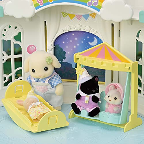 EPOCH Sylvanian Families Nursery "Everyone's Sun Nursery" S-68 ST Mark Certified Toy Dollhouse for Ages 3 and Up